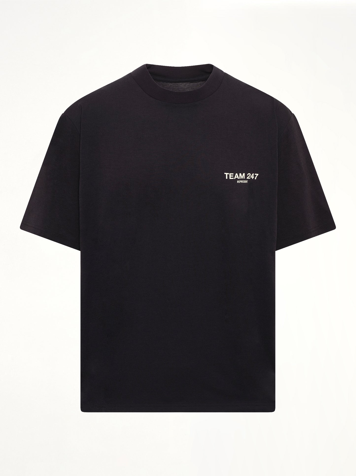 Team 247 Oversized T-Shirt in Jet Black