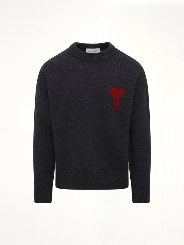 Red Ami De Coeur Sweater in Grey