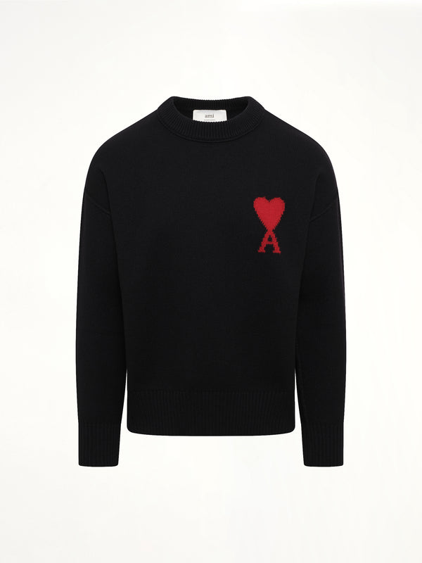 Red Ami De Coeur Sweater in Black