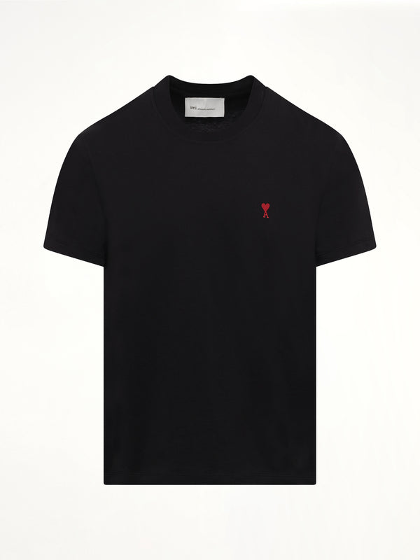 Red Ami De Coeur T-Shirt in Black