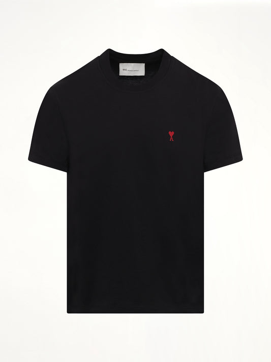 Red Ami De Coeur T-Shirt in Black
