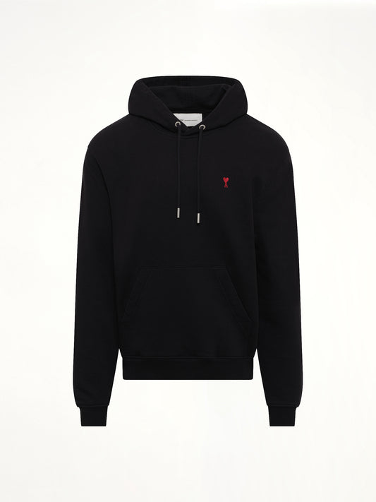 Red Ami De Coeur Hoodie in Black