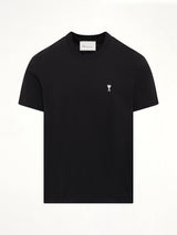 Contrasted Ami De Coeur T-Shirt in Black