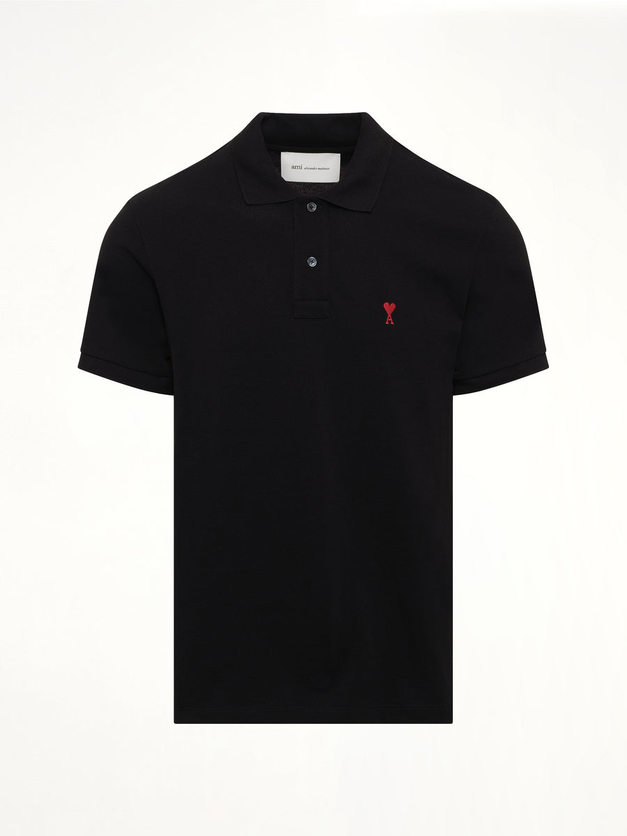 Ami De Coeur Polo in Black/Red