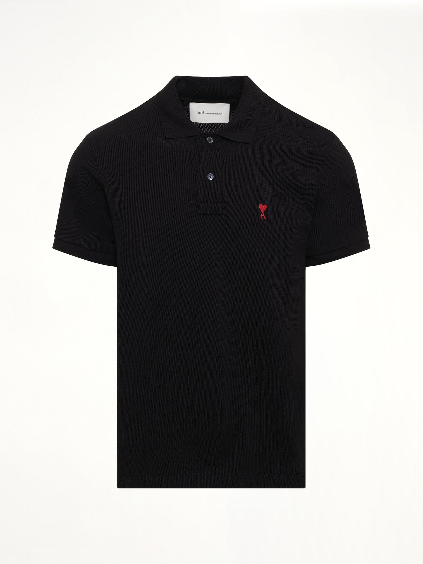 Red Ami De Coeur Polo in Black