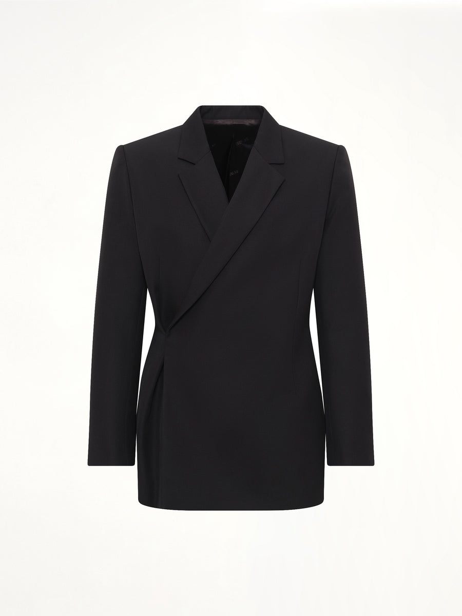 Egonic Double Breasted Jacket in Black