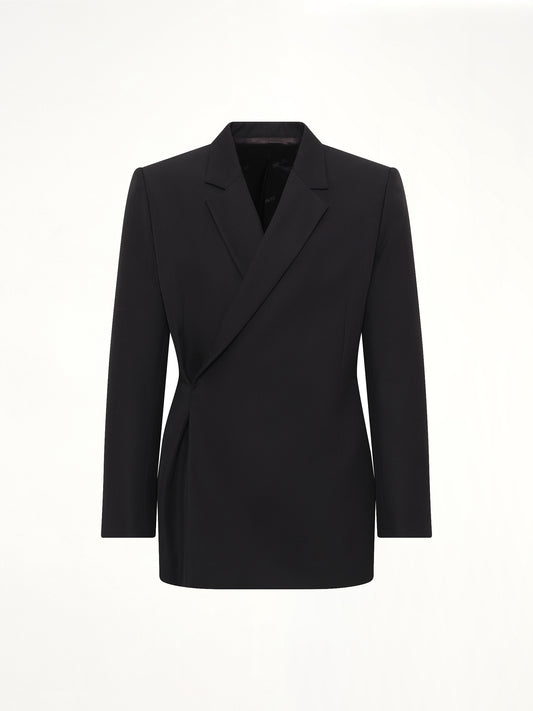 Egonic Double Breasted Jacket in Black