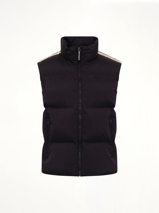 Classic Logo Track Down Vest in Black/Tofu