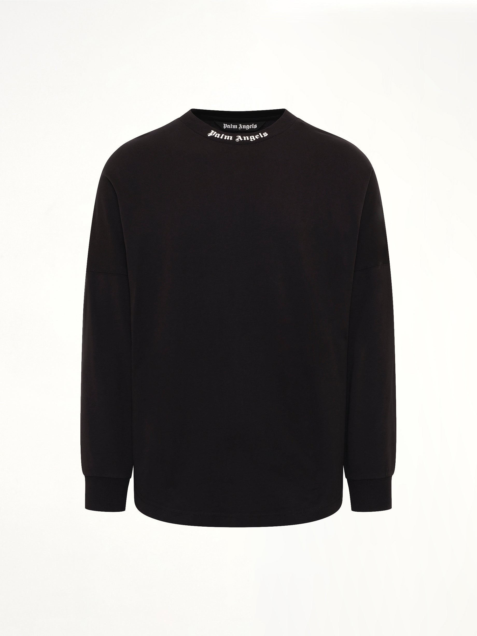 Classic Logo Over T-Shirt L/S in Black/Off White