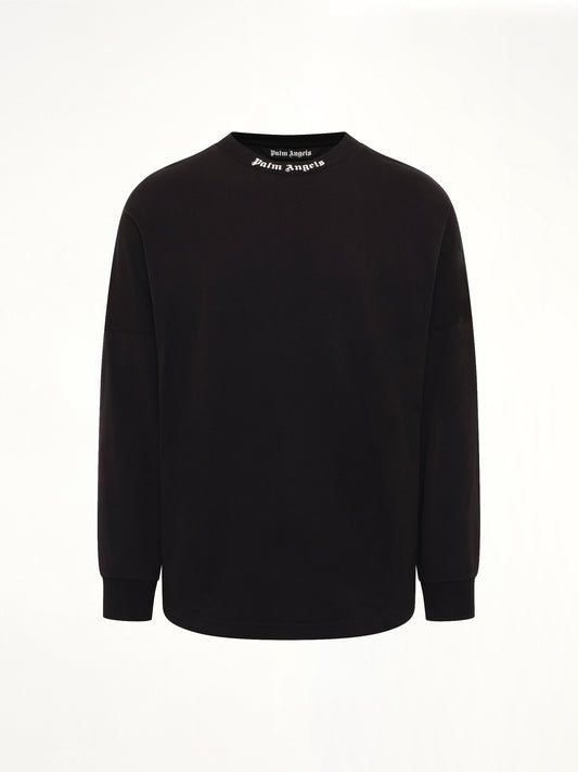 Classic Logo Over T-Shirt L/S in Black/Off White
