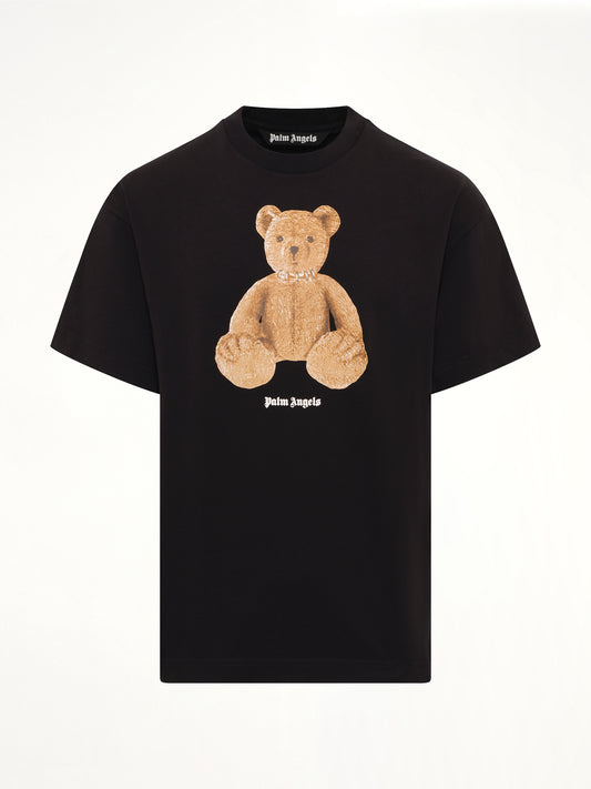 Bear Regular T-Shirt in Black/Brown