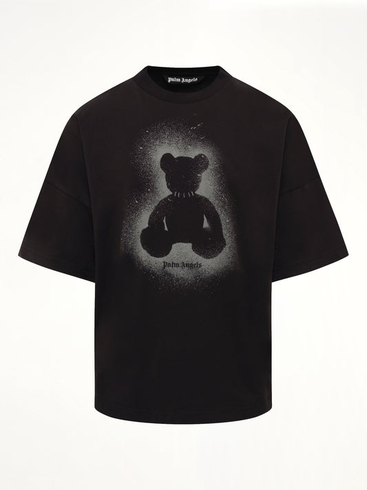 Spray Bear Over T-Shirt in Black/Dark Grey