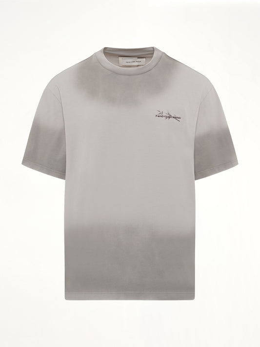 Spray Painted Logo T-Shirt in Grey