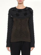 Embroidered Top in Khaki