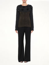 Embroidered Top in Khaki