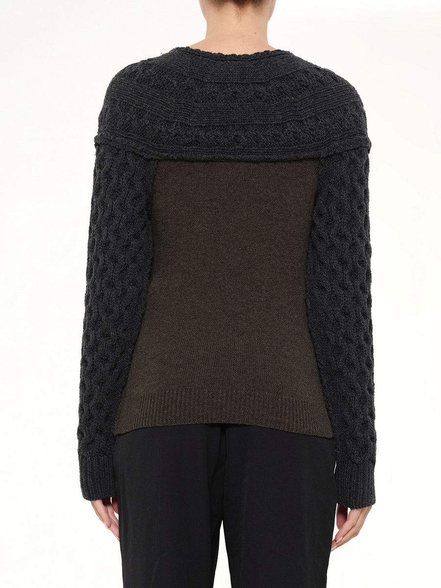 Embroidered Top in Khaki