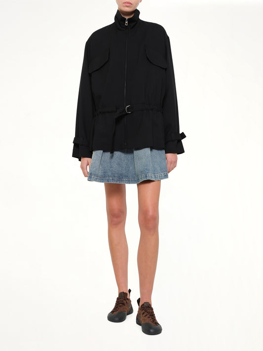 Belted Jacket in Black