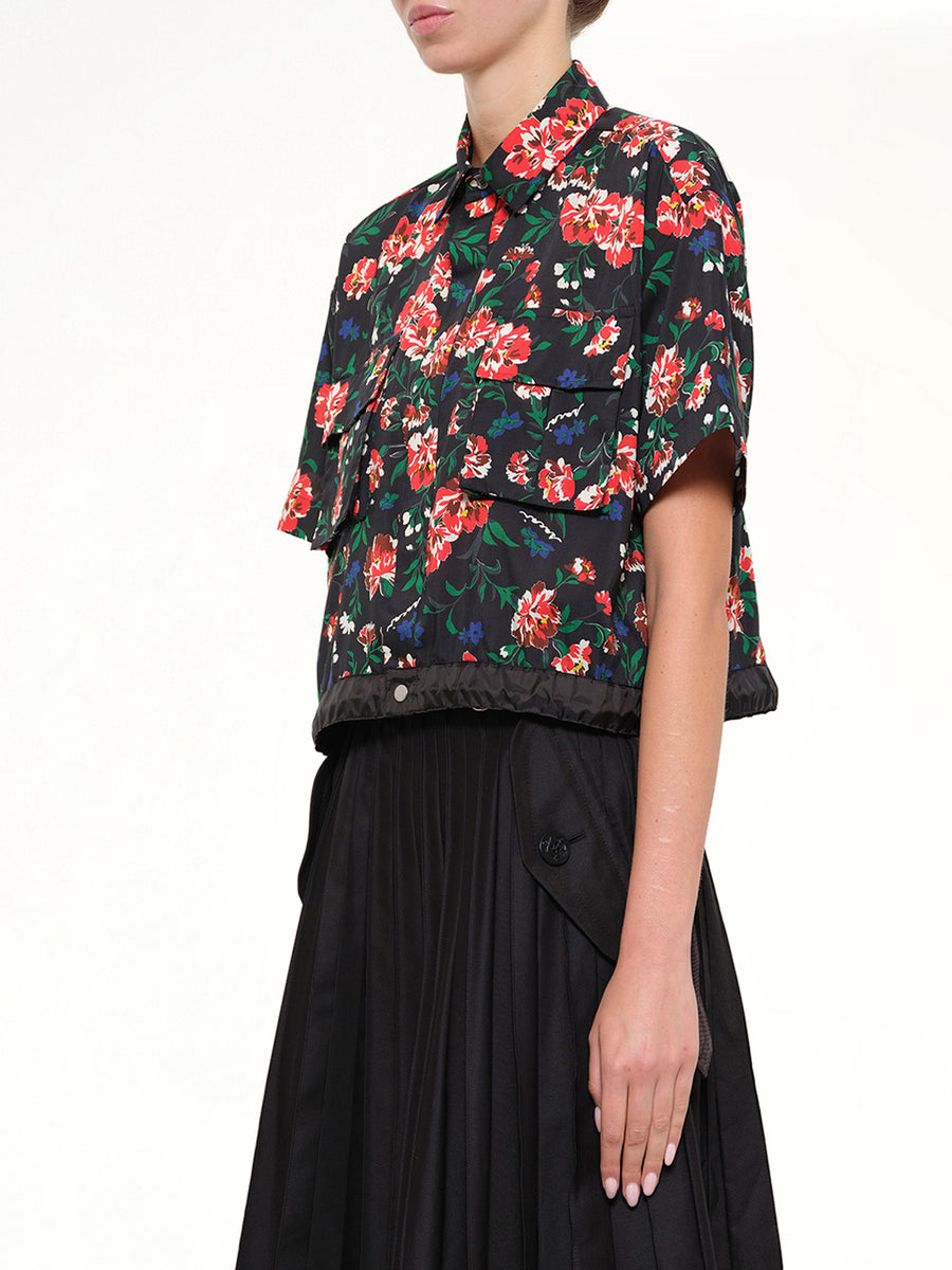 Floral Shirt in Black