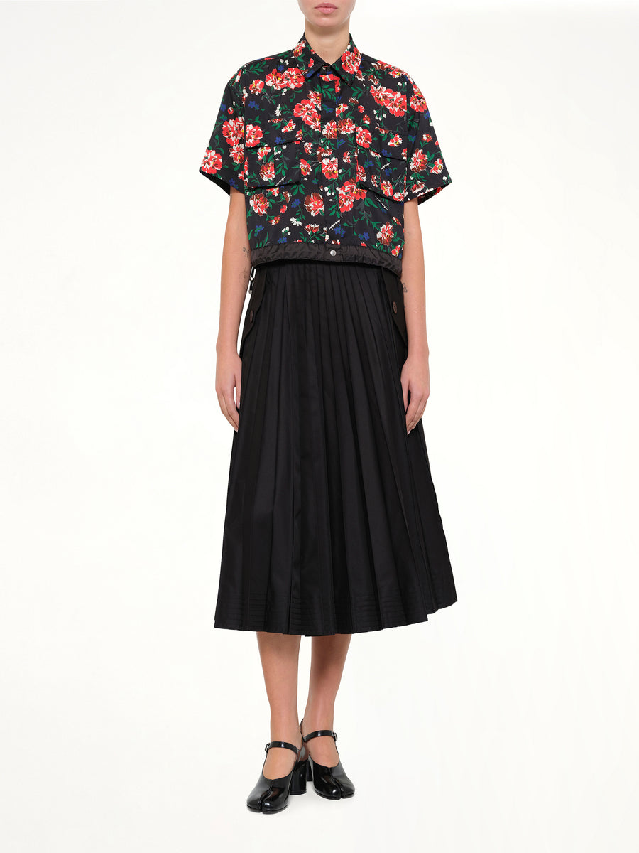 Floral Shirt in Black