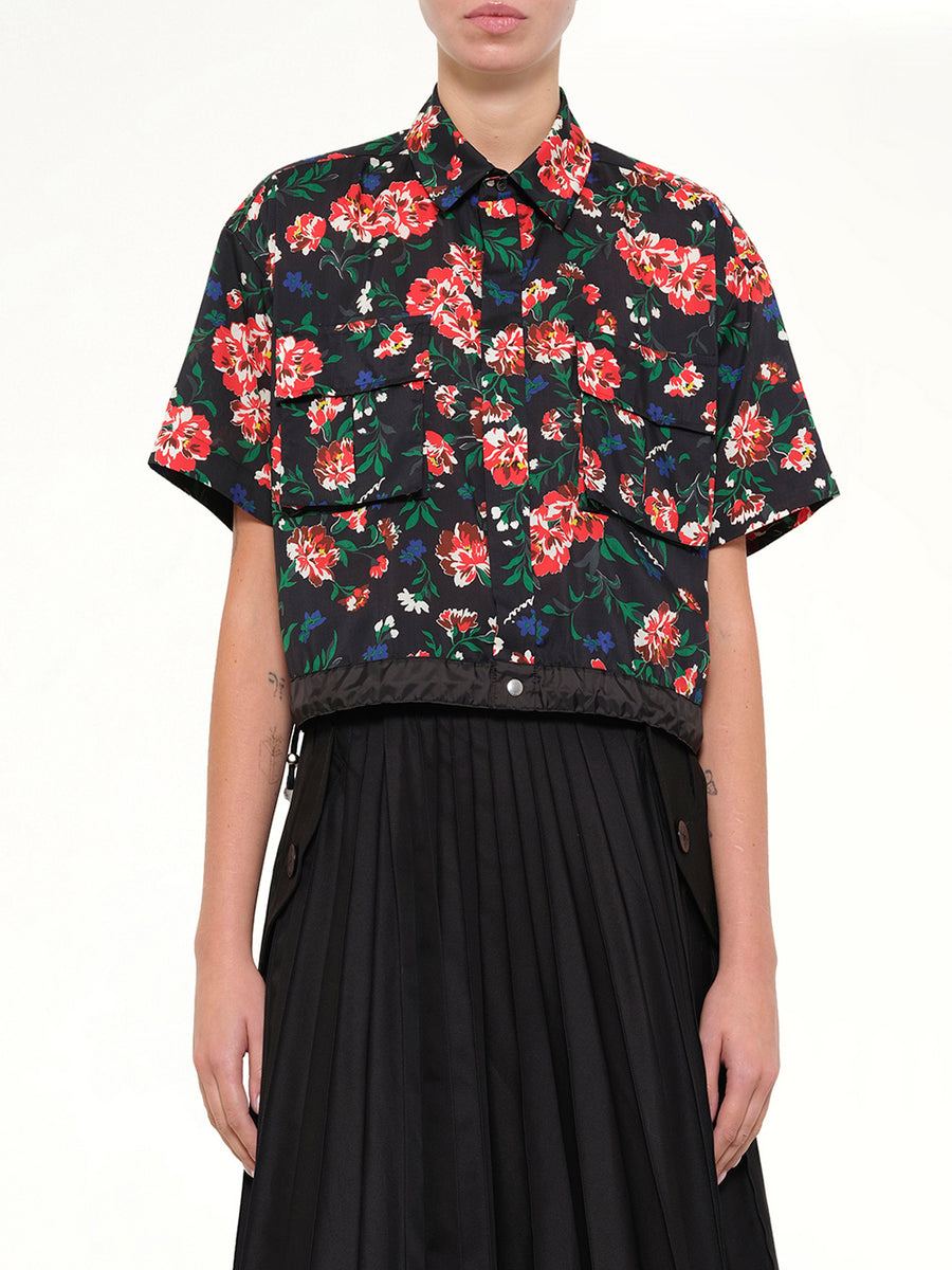 Floral Shirt in Black