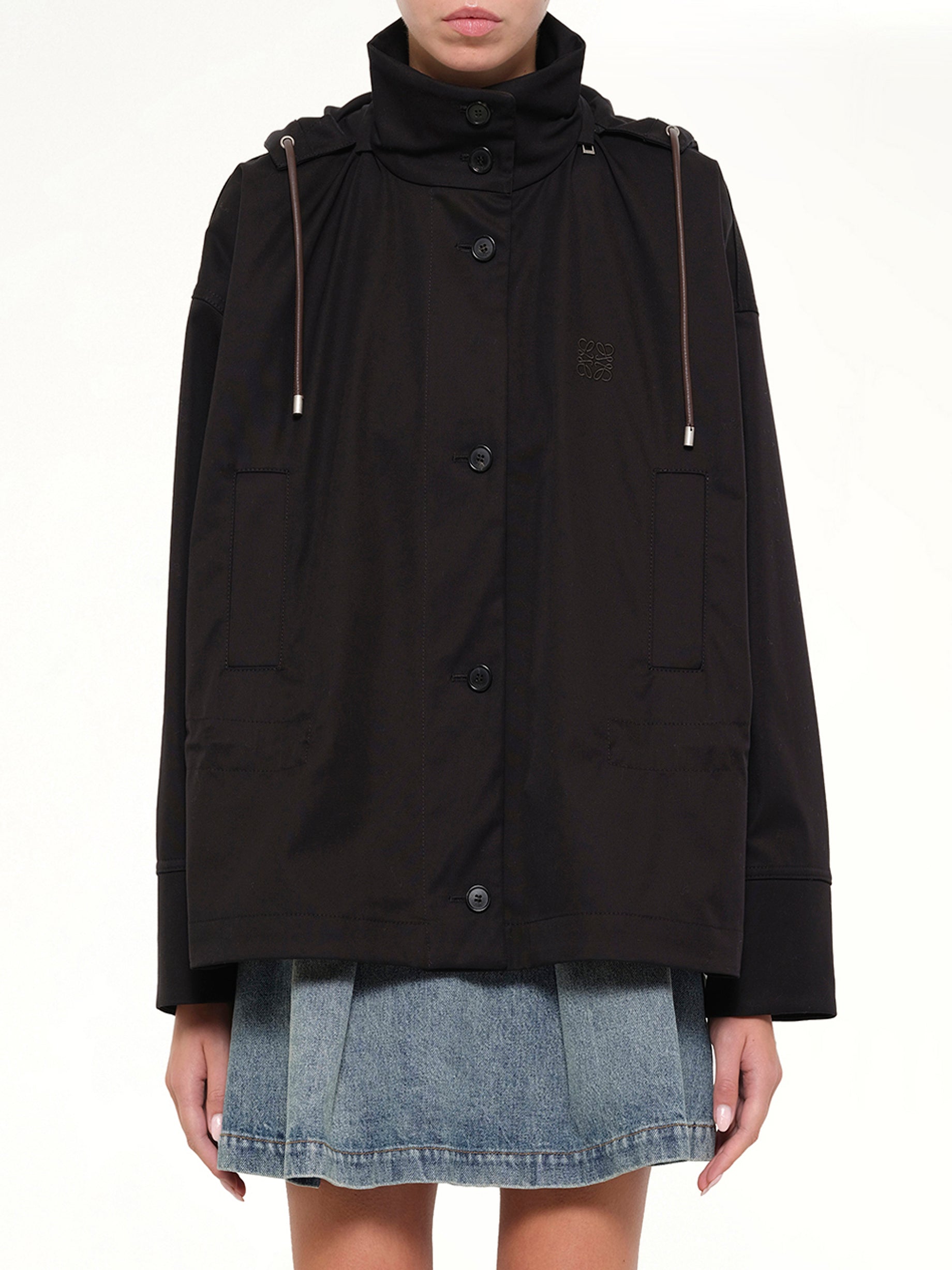 Hooded Jacket in Black