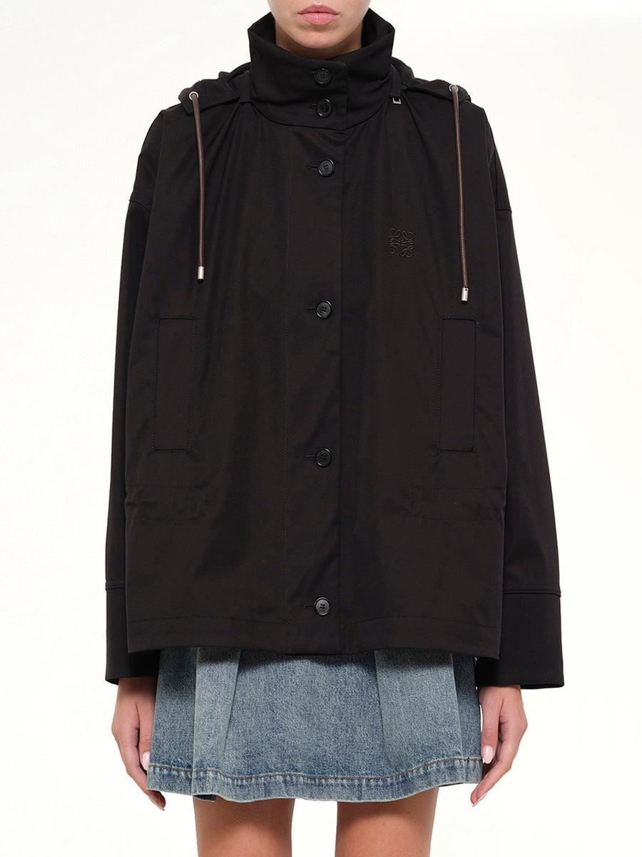 Hooded Jacket in Black