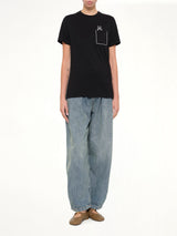 Louis Wain Regular Fit T-Shirt in Black