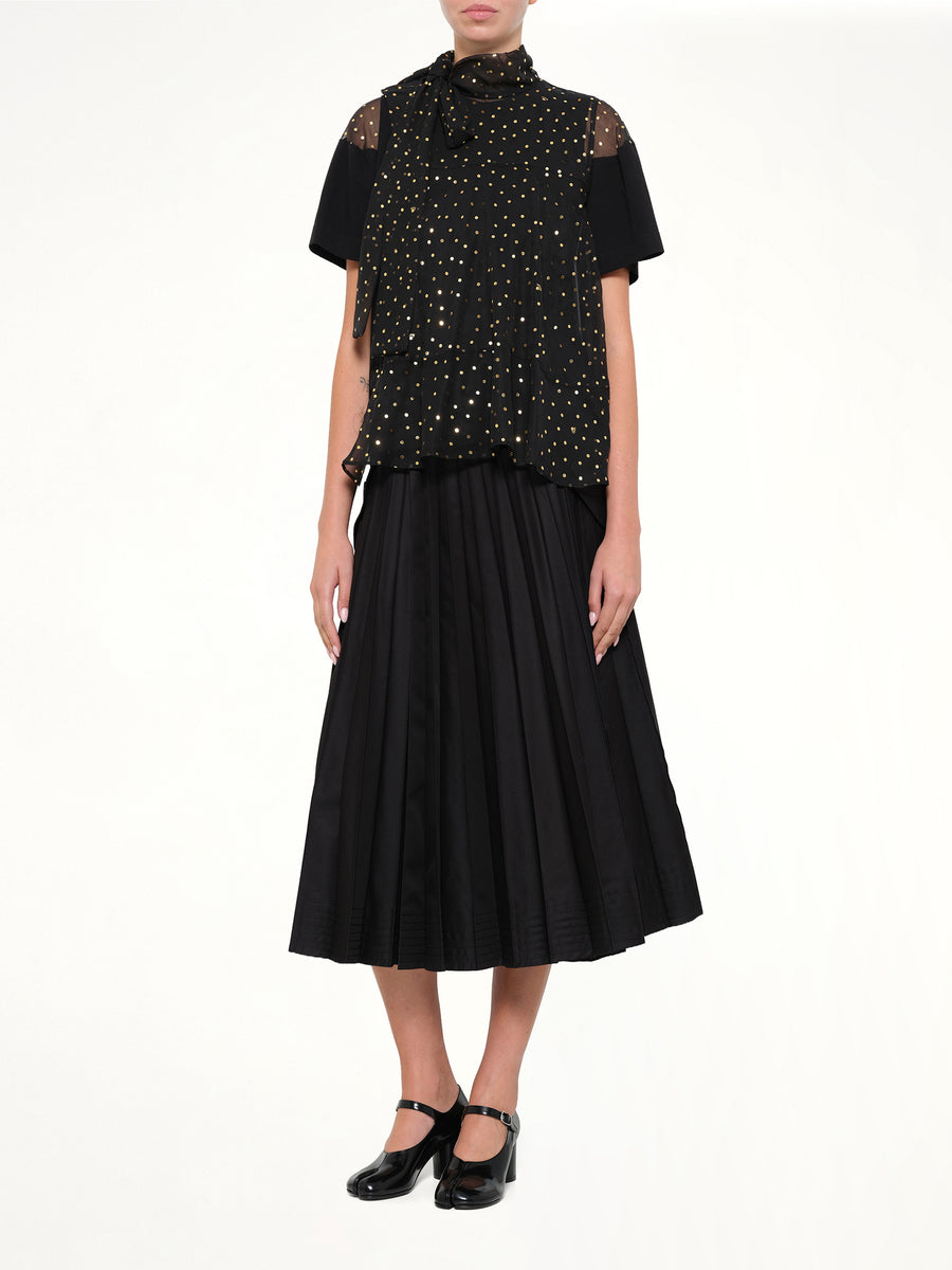 Polka Dot T-Shirt in Black