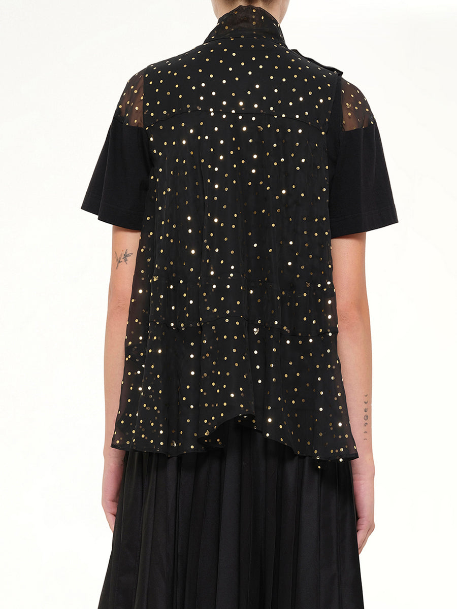 Polka Dot T-Shirt in Black