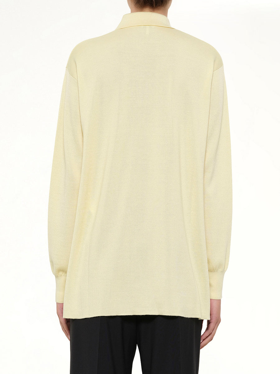 Polo Sweater in Light Yellow