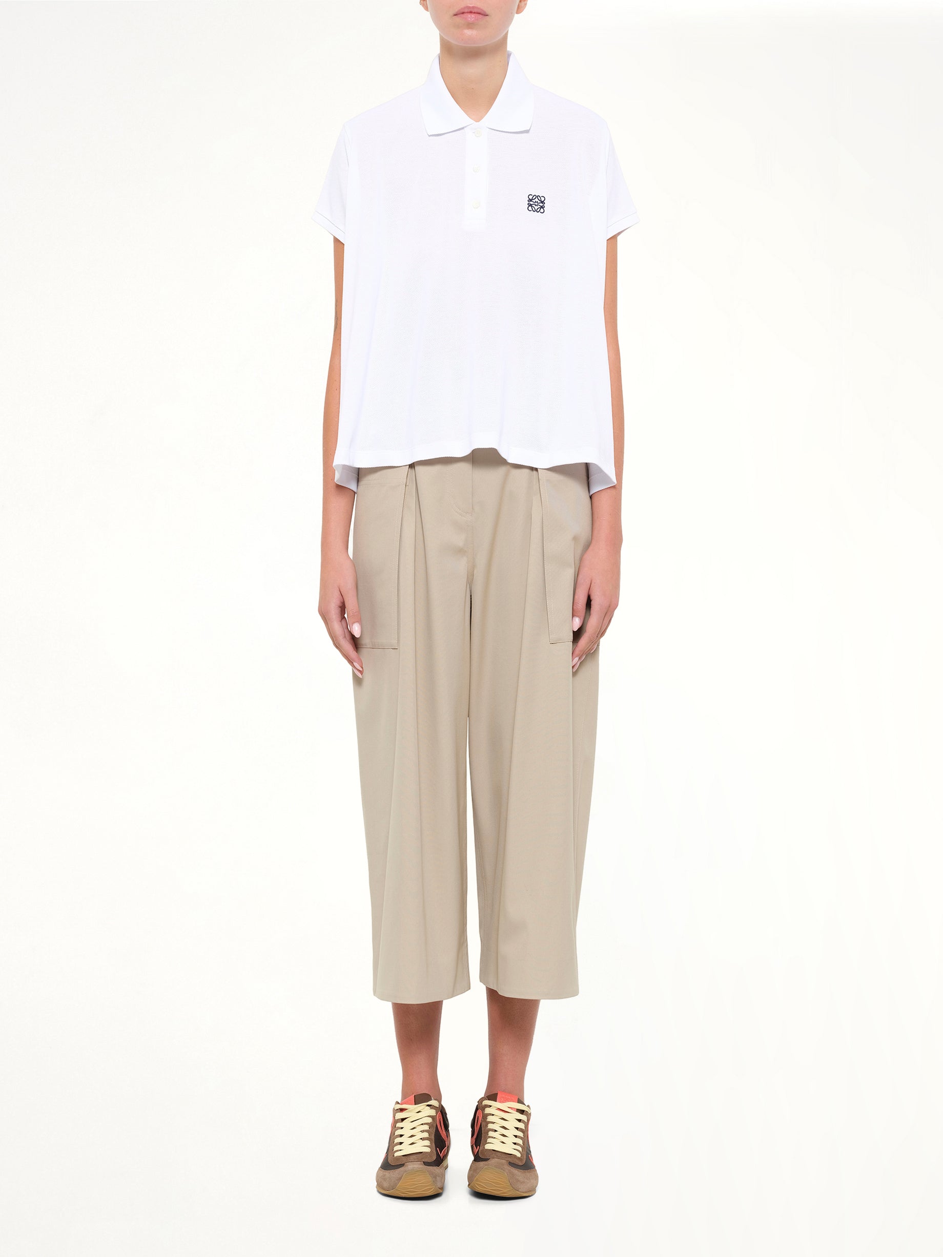 LOEWE Polo in White Model View from MARAIS