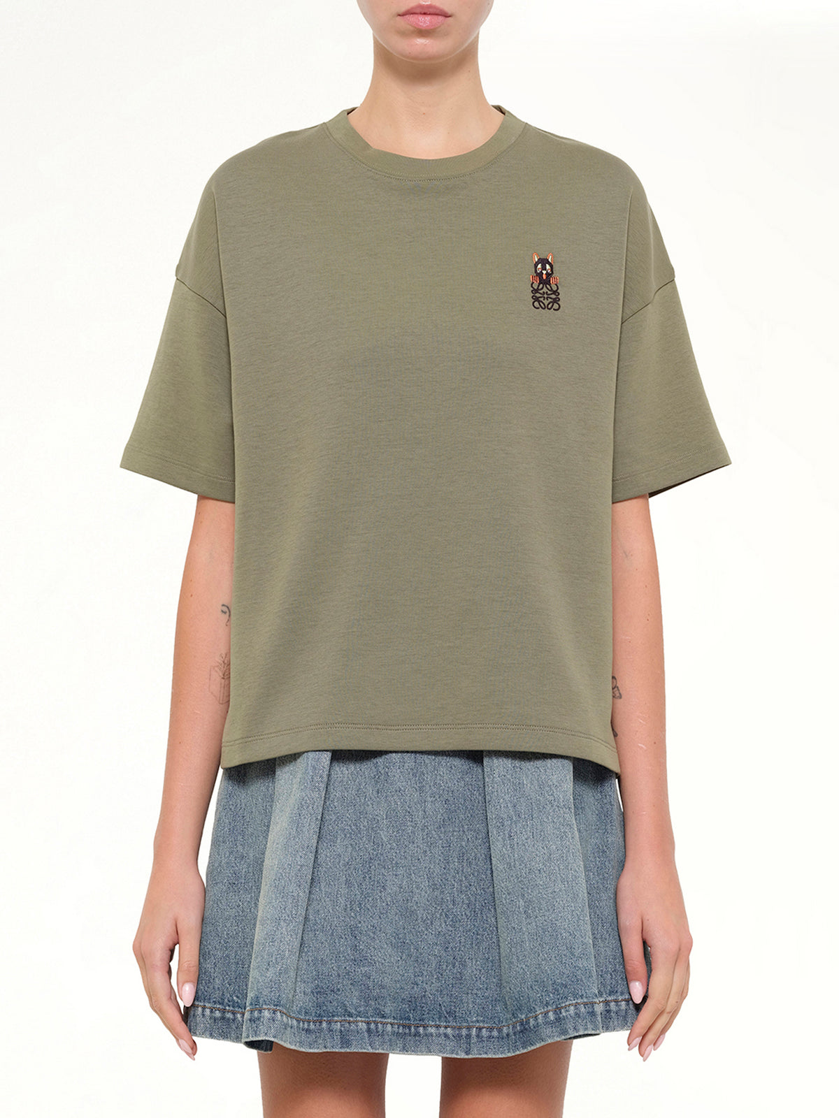 レギュラーフィット Tシャツ カーキグリーン