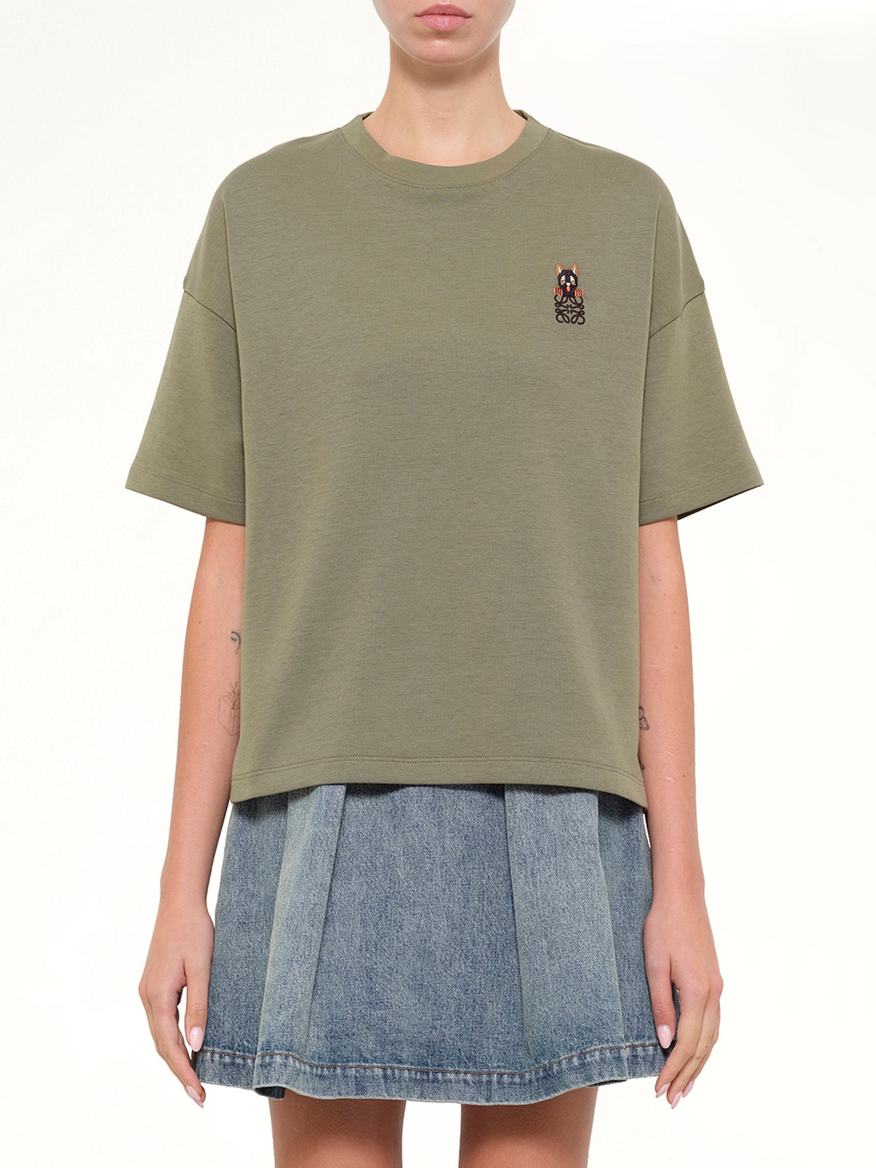レギュラーフィット Tシャツ カーキグリーン