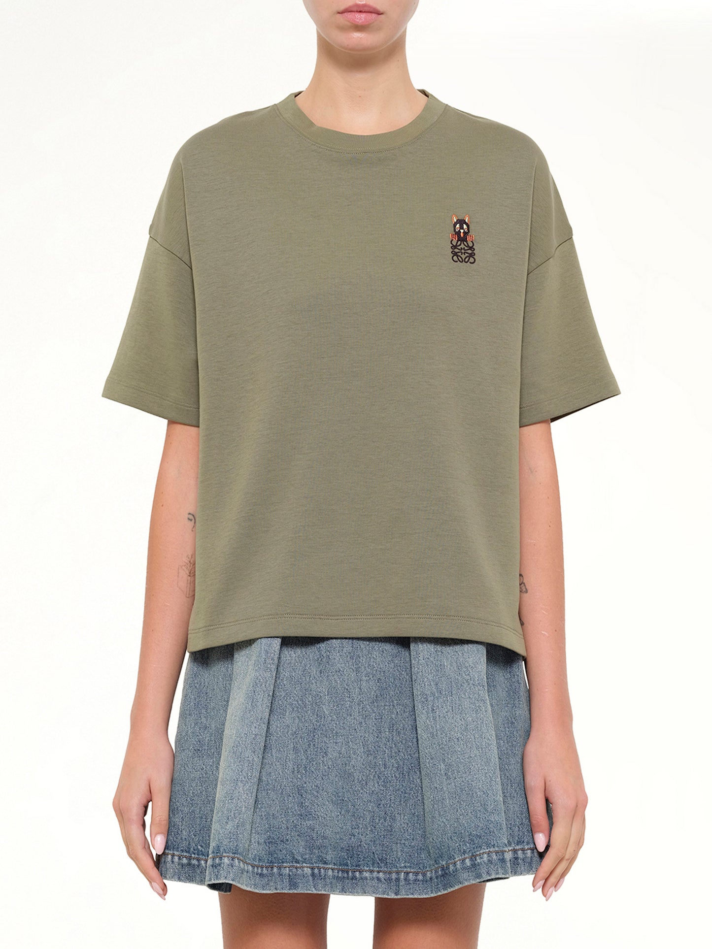 Regular Fit T-Shirt in Khaki Green