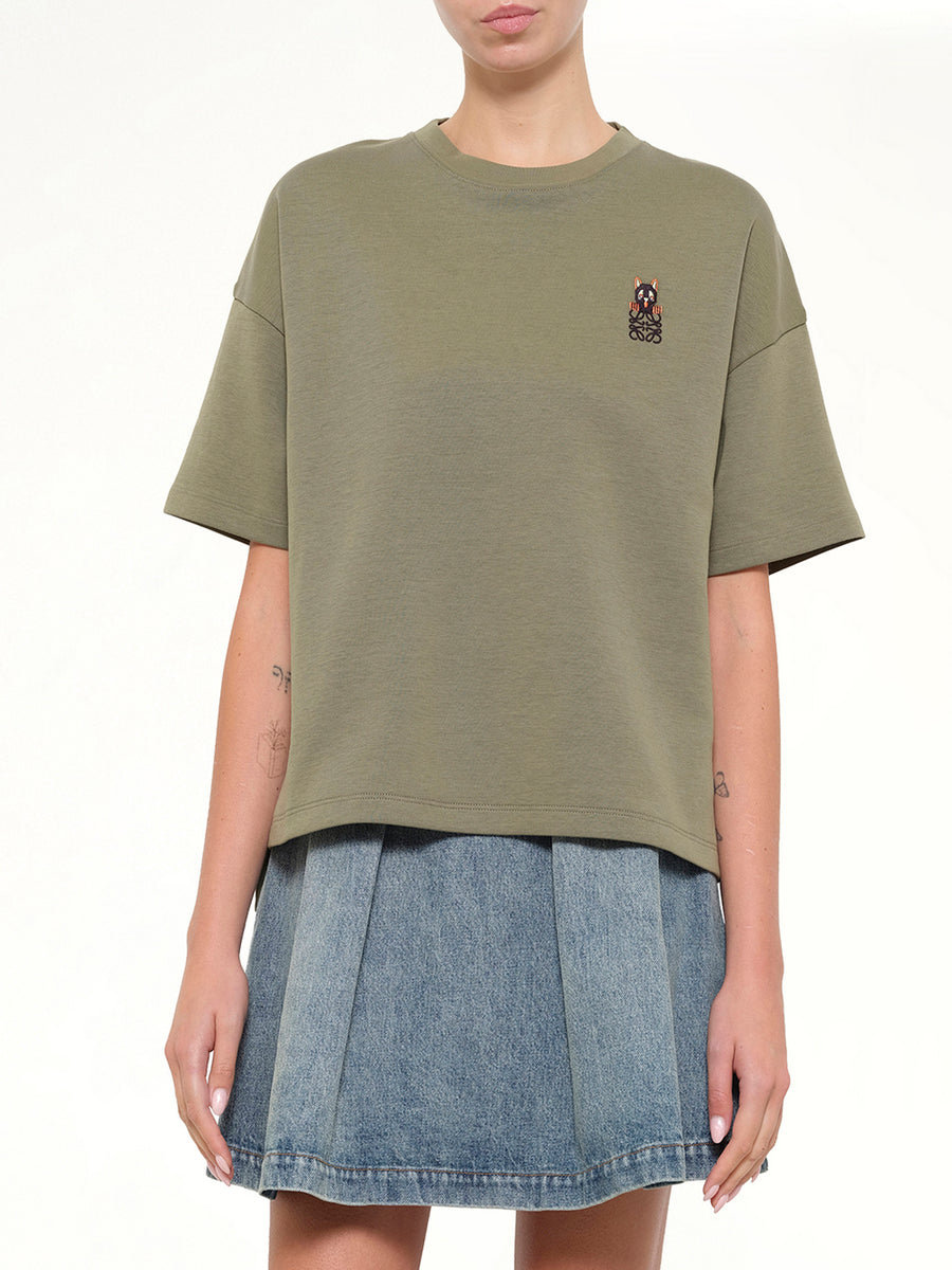 Regular Fit T-Shirt in Khaki Green