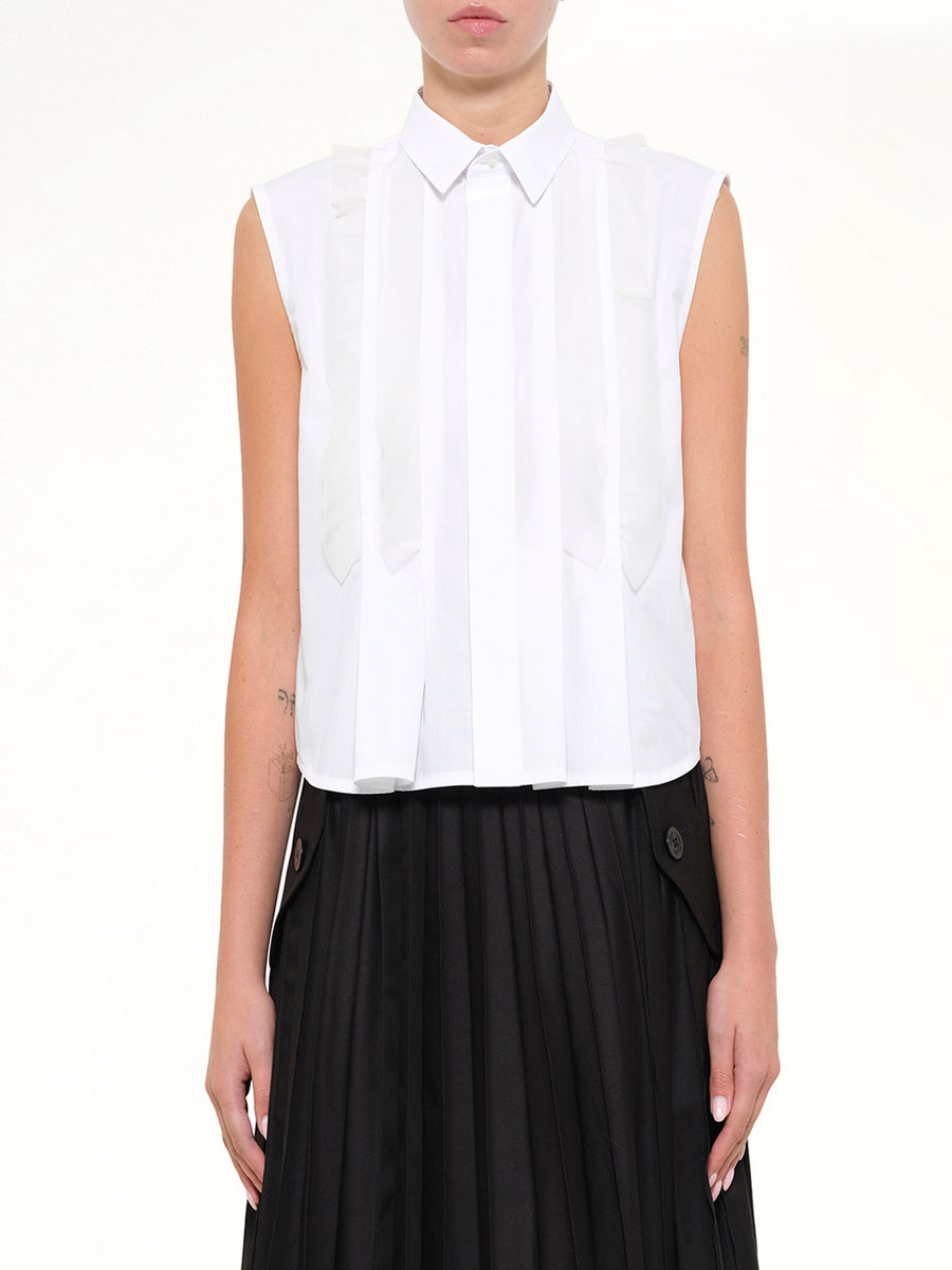 SS Poplin Shirt in Off White