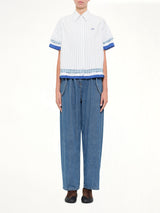 Short Sleeve Shirt in White/Multicolor