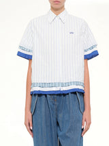 Short Sleeve Shirt in White/Multicolor