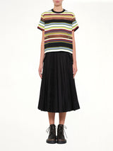 Stripe Cotton Jersey T-Shirt in Yellow