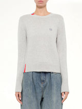 Sweater in Light Blue/Multicolour