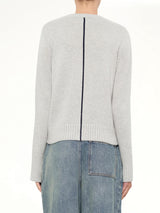 Sweater in Light Blue/Multicolour