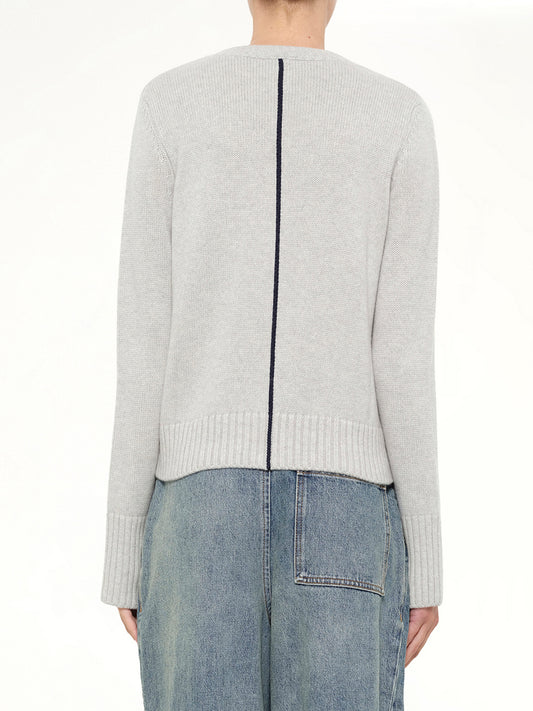 Sweater in Light Blue/Multicolour