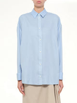 Wool-Silk Shirt in Blue