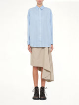 Wool-Silk Shirt in Blue