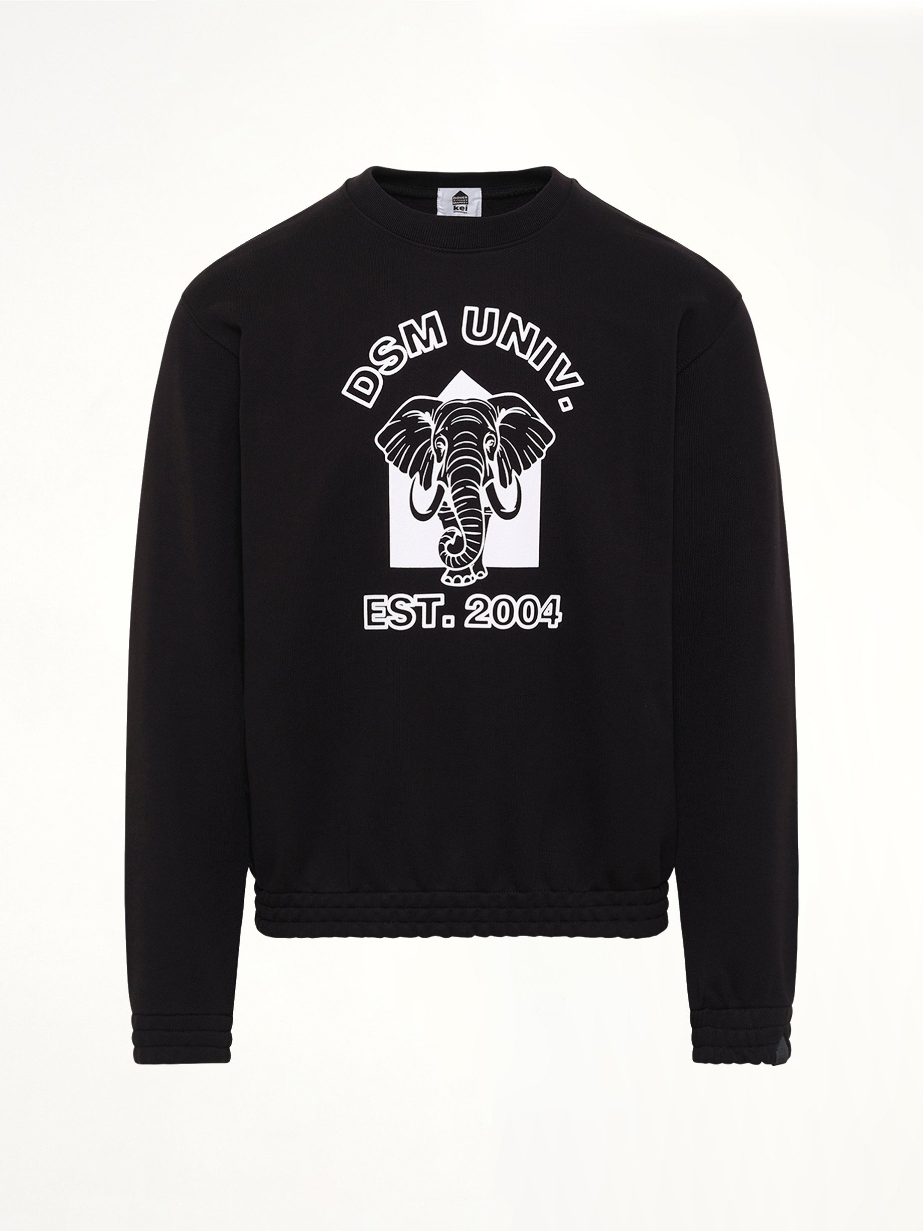 DOVER STREET MARKET Pile Knit Cotton Sweatshirt in Black Product Photo from MARAIS