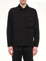 1200001 Dense Cotton Twill Shirt in Black