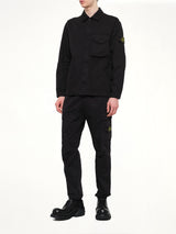 1200001 Dense Cotton Twill Shirt in Black