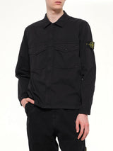 1200003 Stretch Organic Cotton Shirt in Black