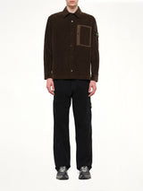1200016 Corduroy Shirt in Coal Grey
