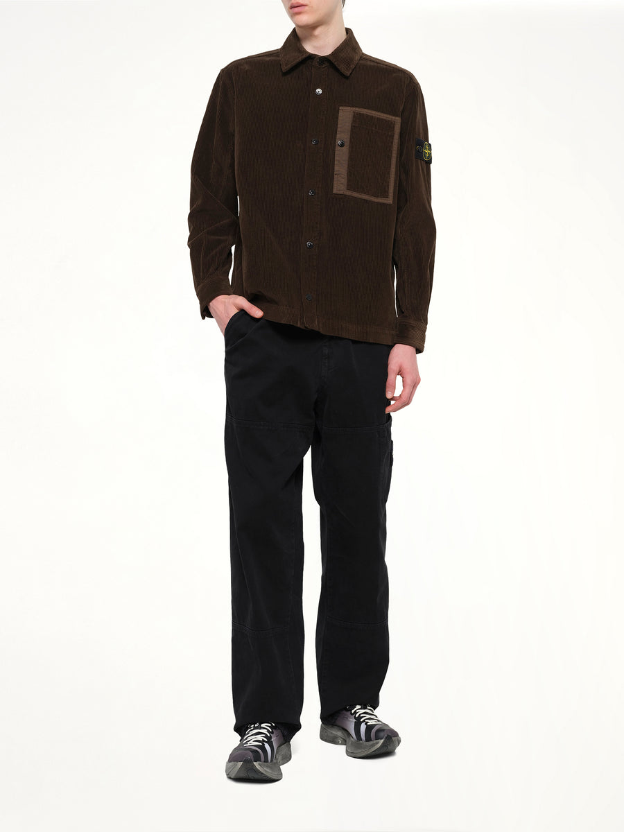 1200016 Corduroy Shirt in Coal Grey